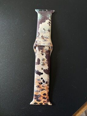 Leopard Cowhide Print Silicone Apple Watch Band